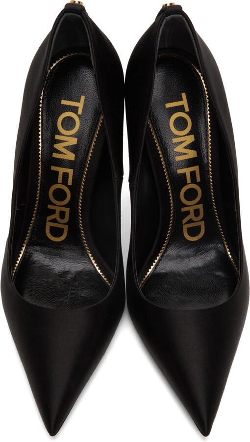 TOM FORD Satin Pointed Pumps - Picture 3