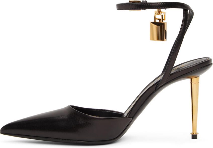 TOM FORD Shiny Kid Slingback Heels - Picture 3