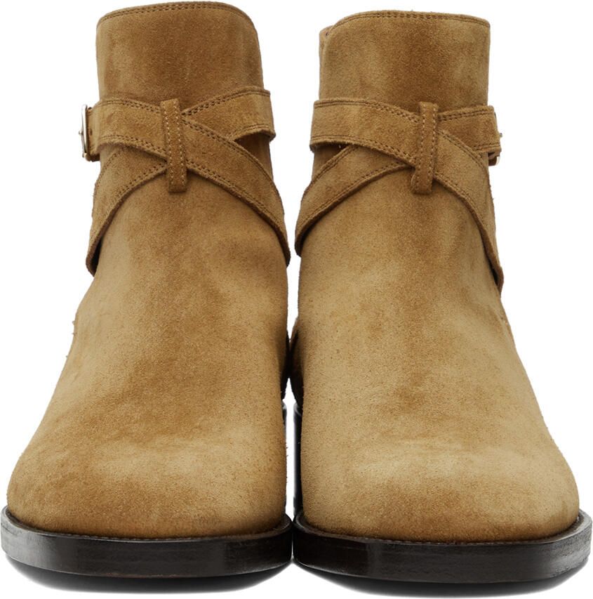 TOM FORD Tan Suede Rochester Boots - Picture 2