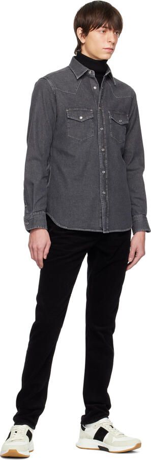 TOM FORD White & Gray Jagga Sneakers - Picture 4