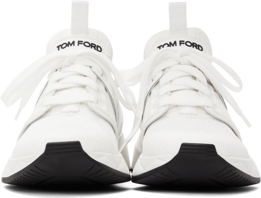 TOM FORD White Jago Sneakers - Picture 2