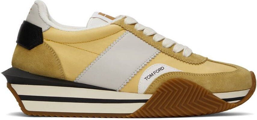 TOM FORD Yellow James Low-Top Sneakers