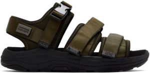 Tom Wood Green & Black Suicoke Edition Vega Sandals