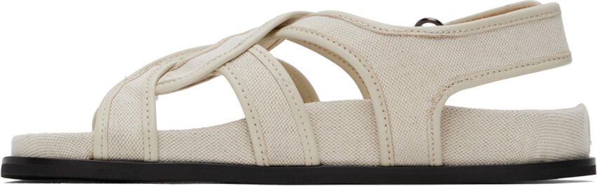 Totême Beige Chunky Sandals - Picture 4