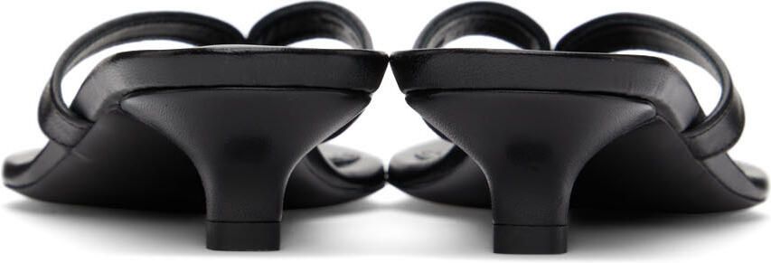 TOTEME Black Heeled Flip Flops - Picture 2