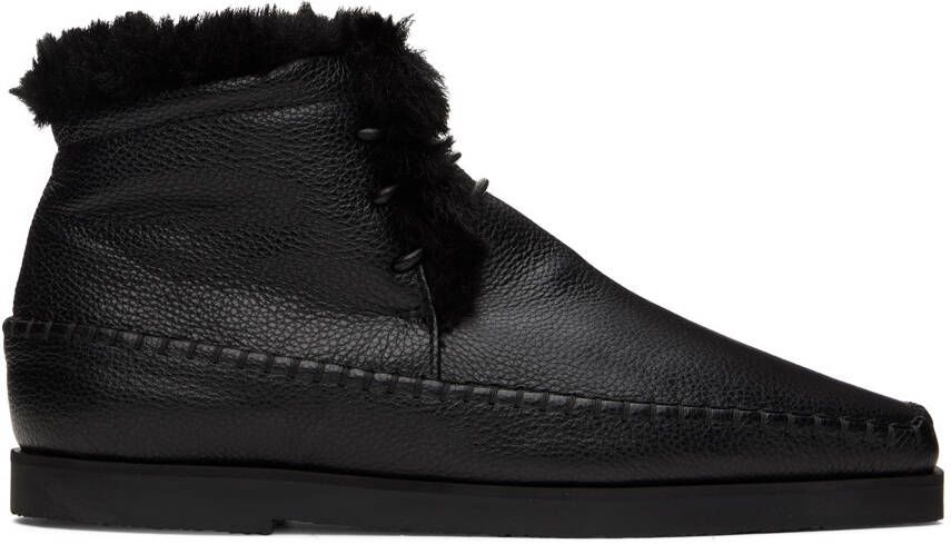 TOTEME Black High-Top Boots