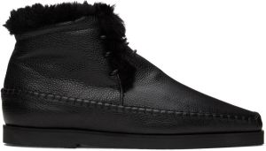 Totême Black High-Top Boots