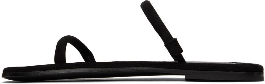 TOTEME Black 'The City Slide' Sandals - Picture 3