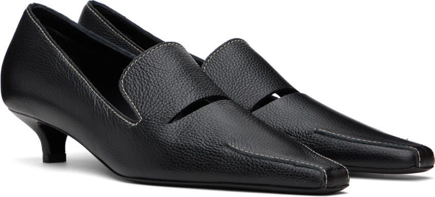 TOTEME Black 'The Cutout' Heels - Picture 2