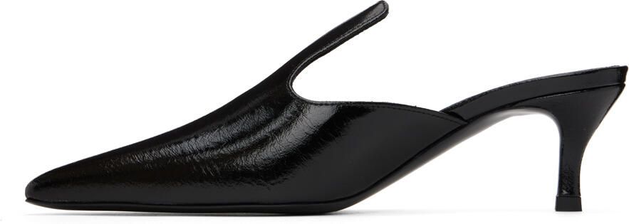 Totême Black 'The Pencil' Mules - Picture 3