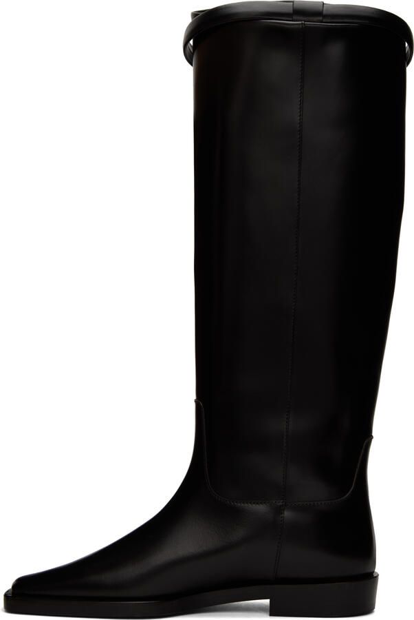 TOTEME Black 'The Riding' Tall Boots