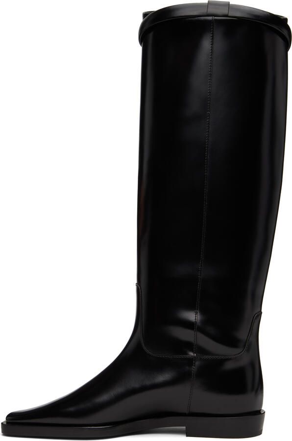TOTEME Black 'The Riding' Tall Boots - Picture 3