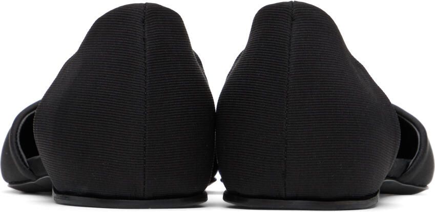 Totême Black 'The T-Strap' Loafers