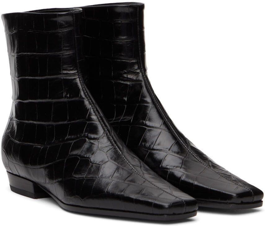 Totême Black Western Ankle Boots - Picture 2