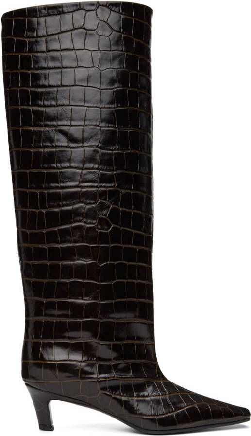 Totême Brown 'The Wide Shaft' Boots