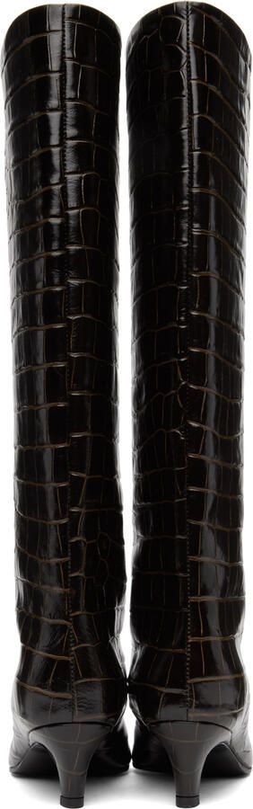 Totême Brown 'The Wide Shaft' Boots - Picture 5
