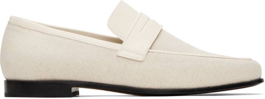 TOTEME Off-White 'The Canvas' Penny Loafers