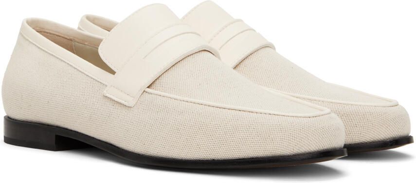 TOTEME Off-White 'The Canvas' Penny Loafers - Picture 2