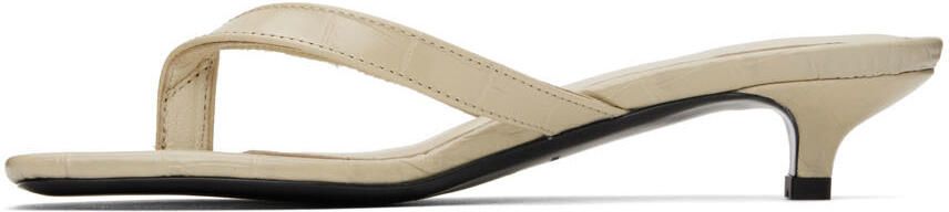 Totême Off-White 'The Flip-Flop' Heeled Sandals - Picture 3