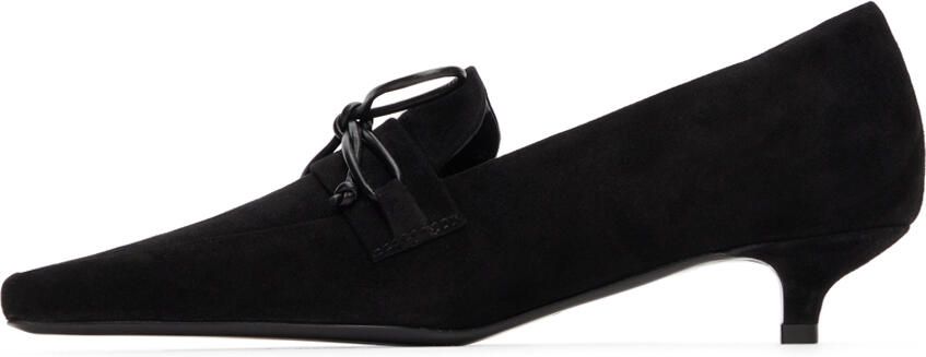 TOTEME Suede Kitten Loafer Heels - Picture 4