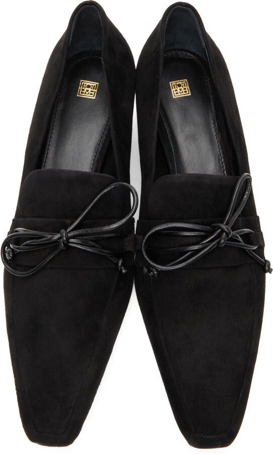 TOTEME Suede Kitten Loafer Heels