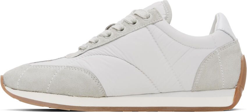 TOTEME White & Gray Sporty Sneakers - Picture 3