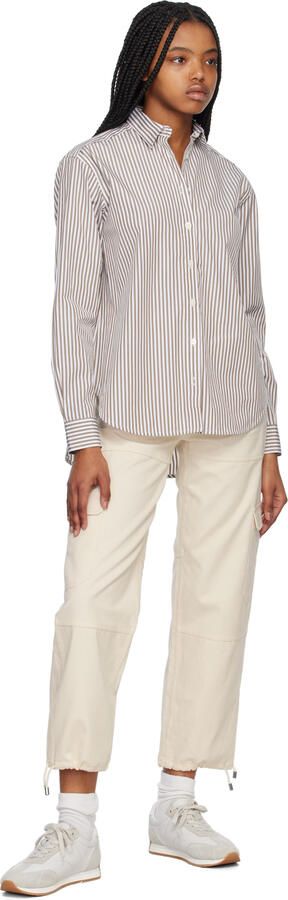 TOTEME White & Gray Sporty Sneakers - Picture 4