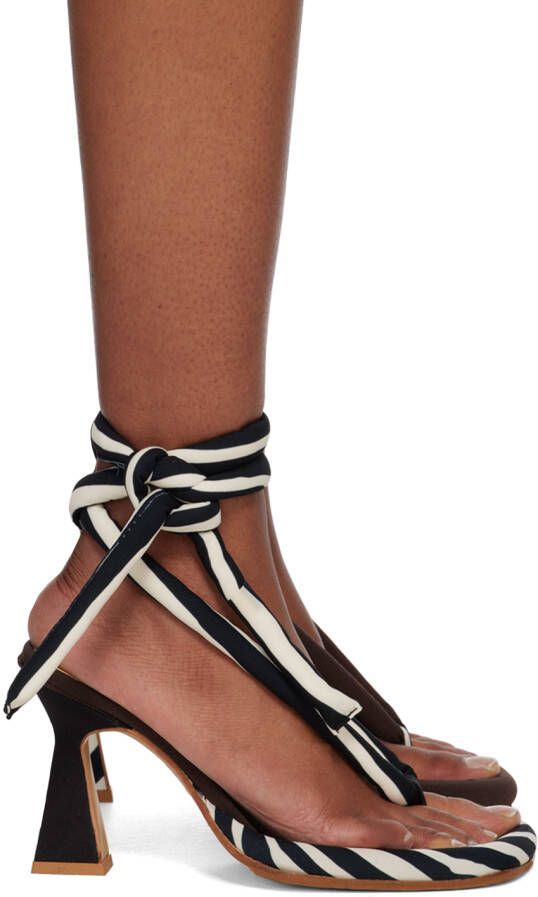 Ugo Paulon Black & Brown Gibbs Heeled Sandals