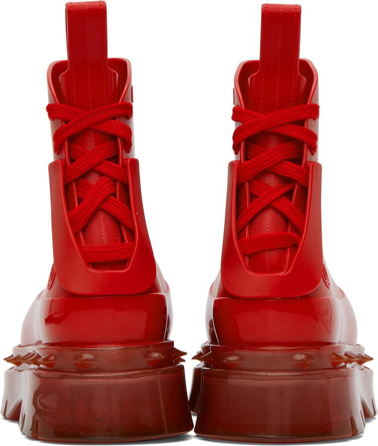 UNDERCOVER Red Melissa Edition Spikes Boots