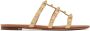 Valentino Garavani Beige Rockstud Flat Sandals - Thumbnail 1