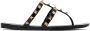 Valentino Garavani Black Rockstud Sandals - Thumbnail 1