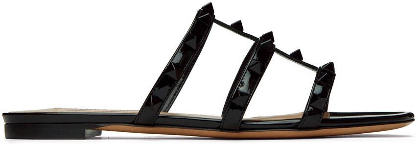 Valentino Garavani Black Rockstud Sandals