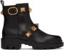 Valentino Garavani Black Roman Stud Ankle Boots - Thumbnail 1