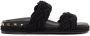 Valentino Garavani Black Rope Rockstud Flat Sandals - Thumbnail 1