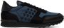 Valentino Garavani Blue & Black Rockstud Sneakers - Thumbnail 1