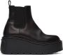 Valentino Garavani Leather VLogo Uniqueform Platform Boots - Thumbnail 1