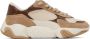 Valentino Garavani Off-White & Brown Bubbleback Sneakers - Thumbnail 1