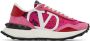 Valentino Garavani Pink Lace Sneakers - Thumbnail 1