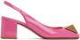 Valentino Garavani Pink One Stud Slingback 60 Heels - Thumbnail 1