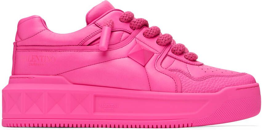 Valentino Garavani Pink One Stud XL Sneakers