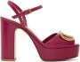 Valentino Garavani Pink Platform Heeled Sandals - Thumbnail 1