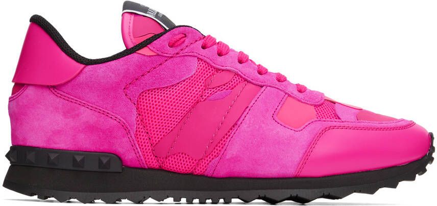 Valentino Garavani Pink Rockrunner Sneakers