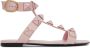 Valentino Garavani Pink Roman Stud Flat Sandals - Thumbnail 1