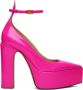 Valentino Garavani Pink Tan-Go Platform Heels - Thumbnail 1