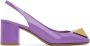 Valentino Garavani Purple One Stud Slingback Heels - Thumbnail 1