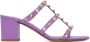 Valentino Garavani Purple Rockstud Heeled Sandals - Thumbnail 1
