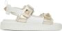Valentino Garavani Silver & White Velcro Sandals - Thumbnail 1