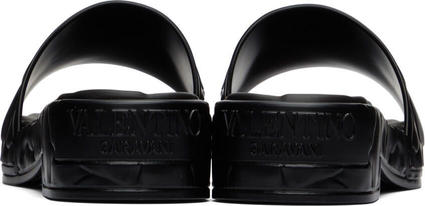 Valentino Garavani Black 03 Rose Edition Atelier Heeled Sandals