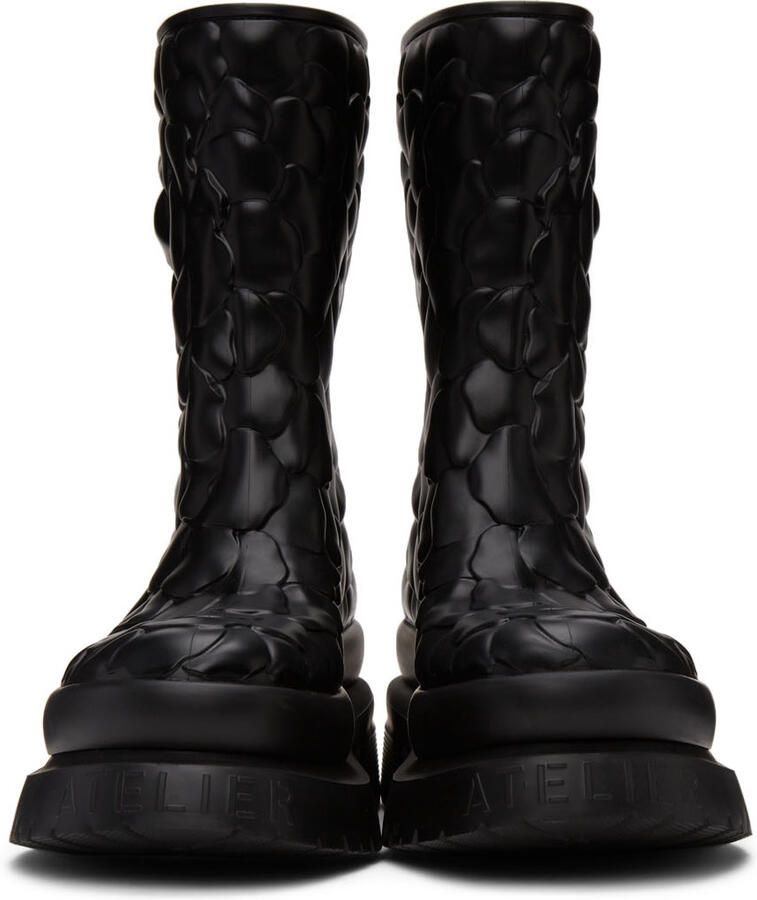 Valentino Garavani Black 03 Rose Edition Atelier Short Boots - Picture 2