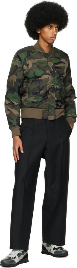 Valentino Garavani Black & Gray Rockrunner Sneakers - Picture 4